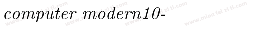 computer modern10字体转换